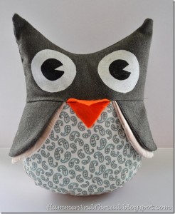 Owl plushie pattern by hammer and thread