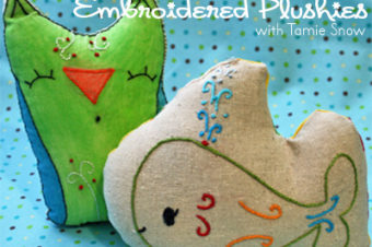 Embroidered Plushie Pattern by Pimp Stitch