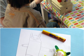 Kids sew it themselves plushie with Revoluzzza