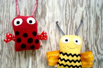 Ribbon Bugs Plushie by Patchwork Posse