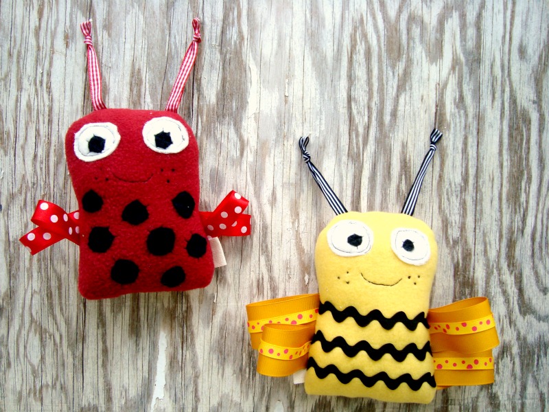 Ribbon Bugs Plushie by Patchwork Posse