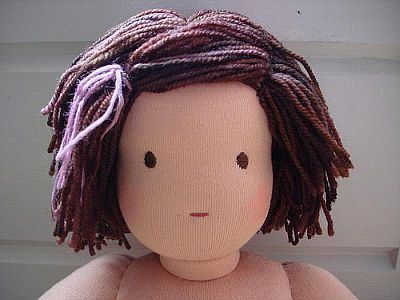 Waldorf Doll Hair Tutorial by Crafty Sheep