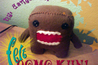 Felt Domo Plushie Pattern by Cut out and Keep