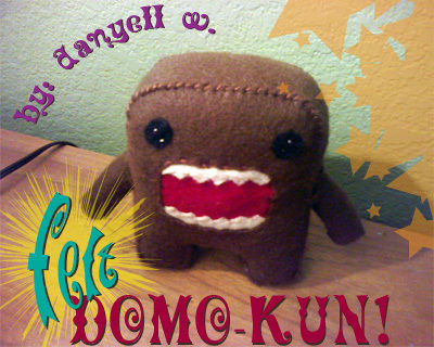 Felt Domo Plushie Pattern by Cut out and Keep