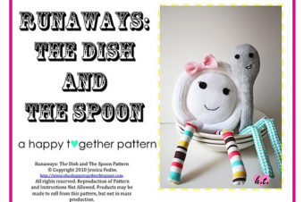Dish Ran Away with the Spoon Stuffie by Grosgrain
