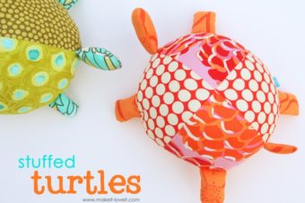 Fabric Turtles Plushie Pattern by Make it and Love it