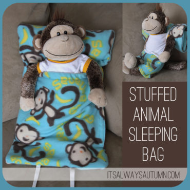 Stuffed Animal Sleeping Bag Plushie Pattern by it’s always autumn