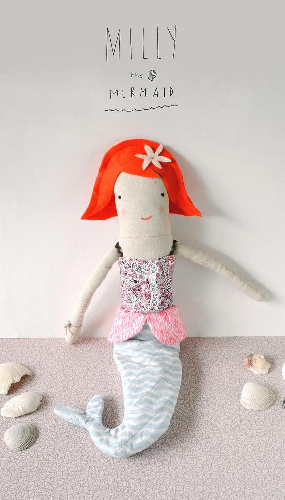 Milly the Mermaid Doll Pattern by Mer Mag