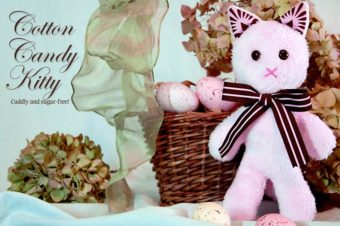 Cotton Candy Kitty Plushie Pattern by Sew4Home