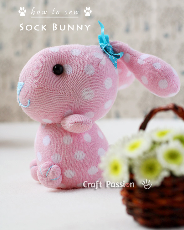 Sock Bunny Plush Pattern by Craft Passion