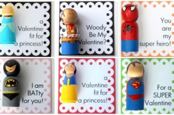 Super Hero Wood Peg Doll by Crossing the Bugger