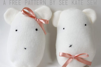 Plush Pattern Fleece Bear Stuffies by See Kate Sew