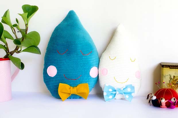 Raindrop Plushie Pattern by Penelope and Pip