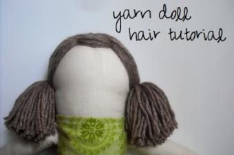 Yarn Doll Hair Tutorial by Becca Marie Designs