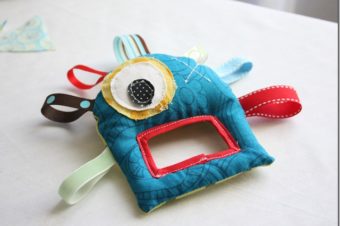 Monster Plushie Pattern Teether by The Crafty Cupboard