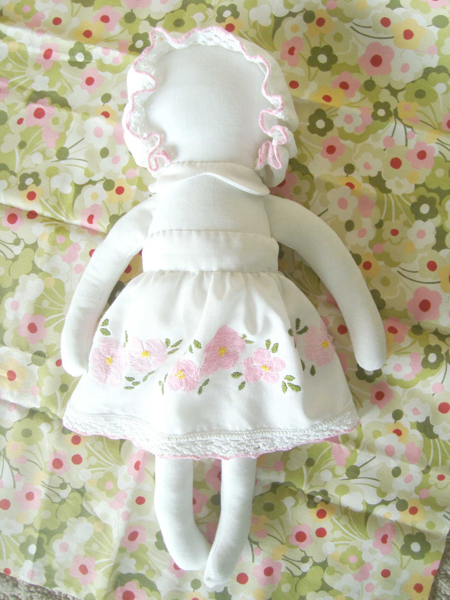 vintage fabric heirloom doll 