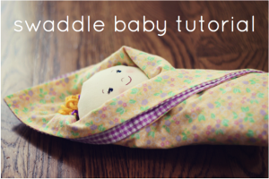 swaddle baby doll tutorial / plushie patterns