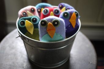 Bean Bag Birds Tutorial by The Handmade Adventures