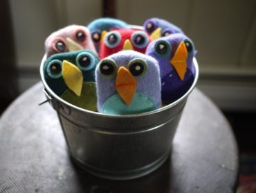 Bean Bag Birds Tutorial by The Handmade Adventures