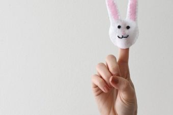 Bunny Puppet for Your Finger
