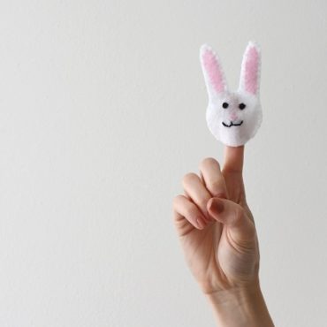 Bunny Puppet for Your Finger
