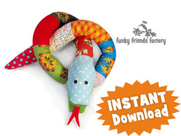 Silly Scrap Snake Toy Sewing Tutorial