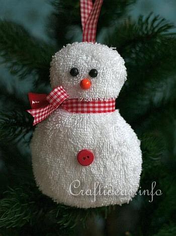 Washcloth_Snowman_Craft