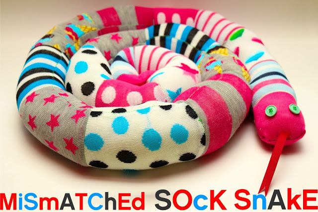 Mismatched Socks? Sew a Sock Snake!