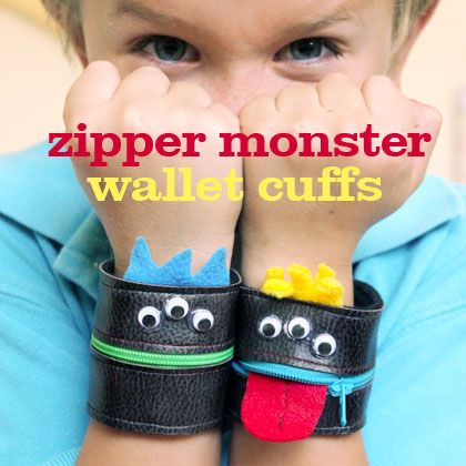 Monster Zipper Cuff Tutorial