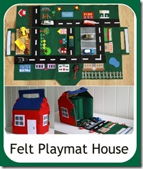felt playmat house and car mat | tutorial #easysewingproject #playmat