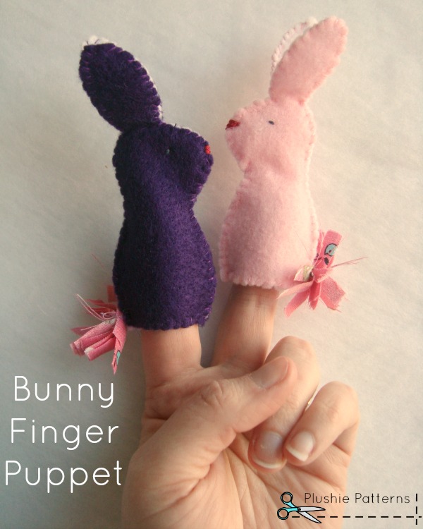 bunny finger puppet tutorial | plushie patterns #fingerpuppet #bunny #easter