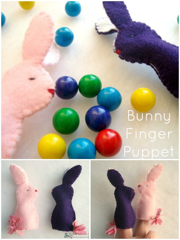 bunny finger puppet tutorial | plushie patterns #fingerpuppet #bunny #easter