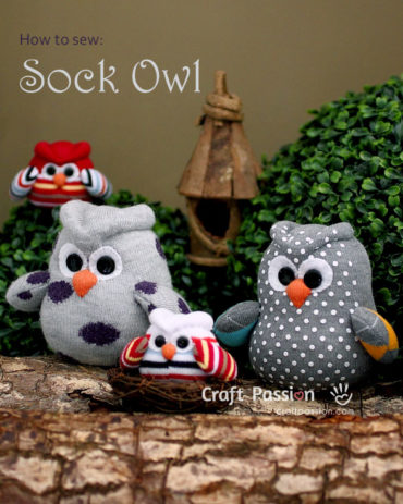 Sock Owls Free Pattern & Tutorial