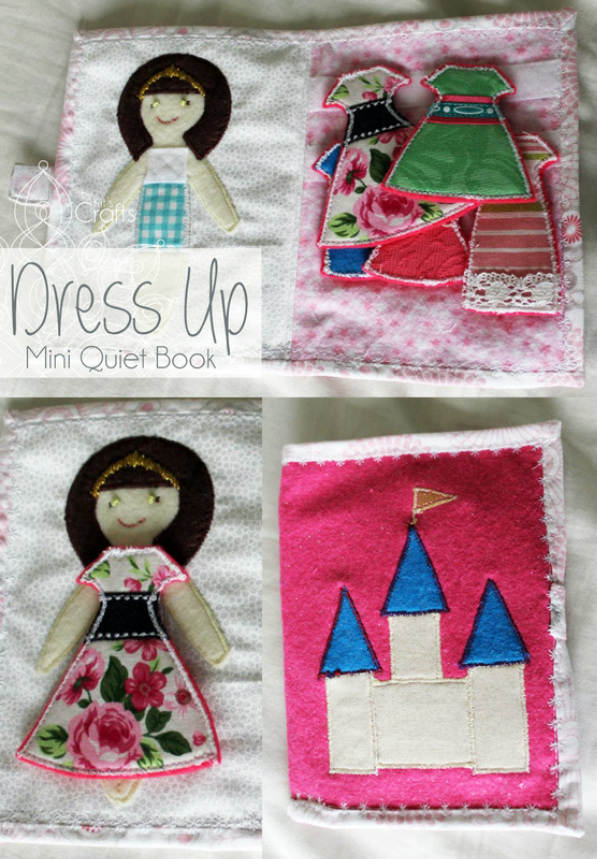 Mini Quiet Book- Dress Up Doll