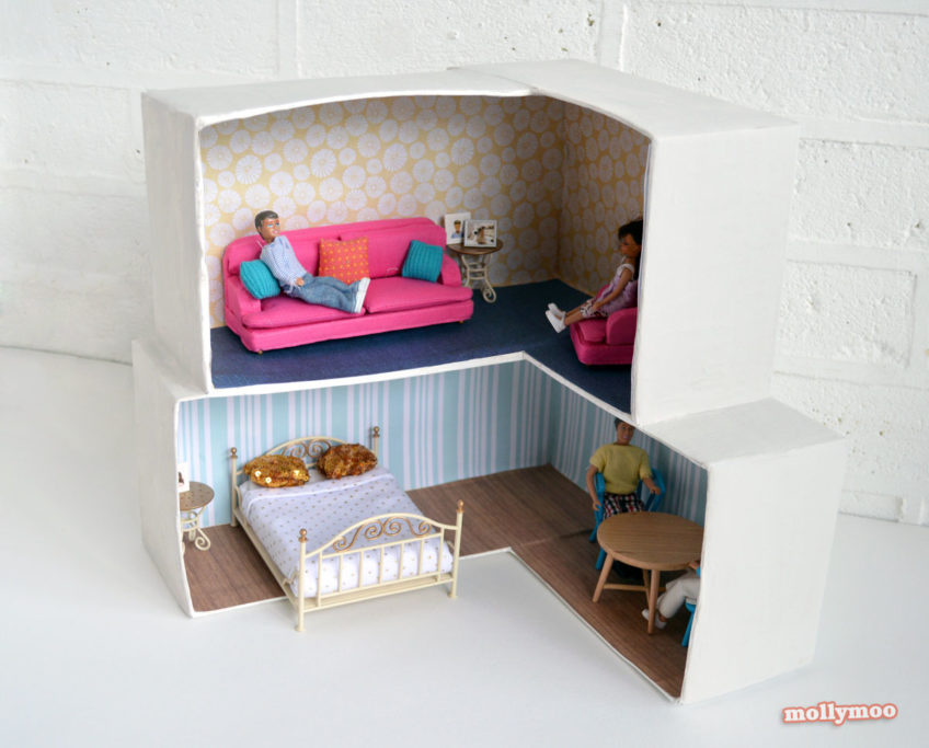 Cardboard Crafting: DIY Dollhouse