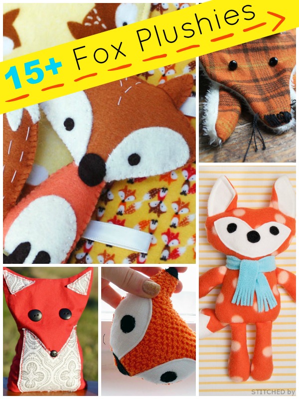 15+ Fox Stuffed Animal Tutorials