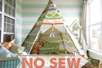 no sew teepee