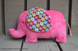 Elephant Stuffed Animal Tutorial (with pattern)!