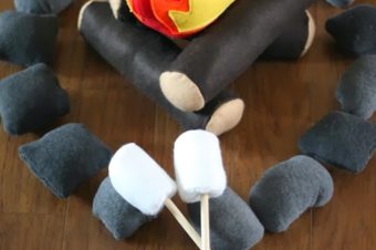 DIY Felt Campfire Tutorial and Pattern