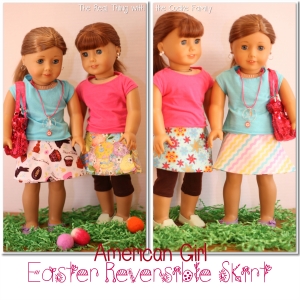 reversible skirt tutorial for an american girl doll