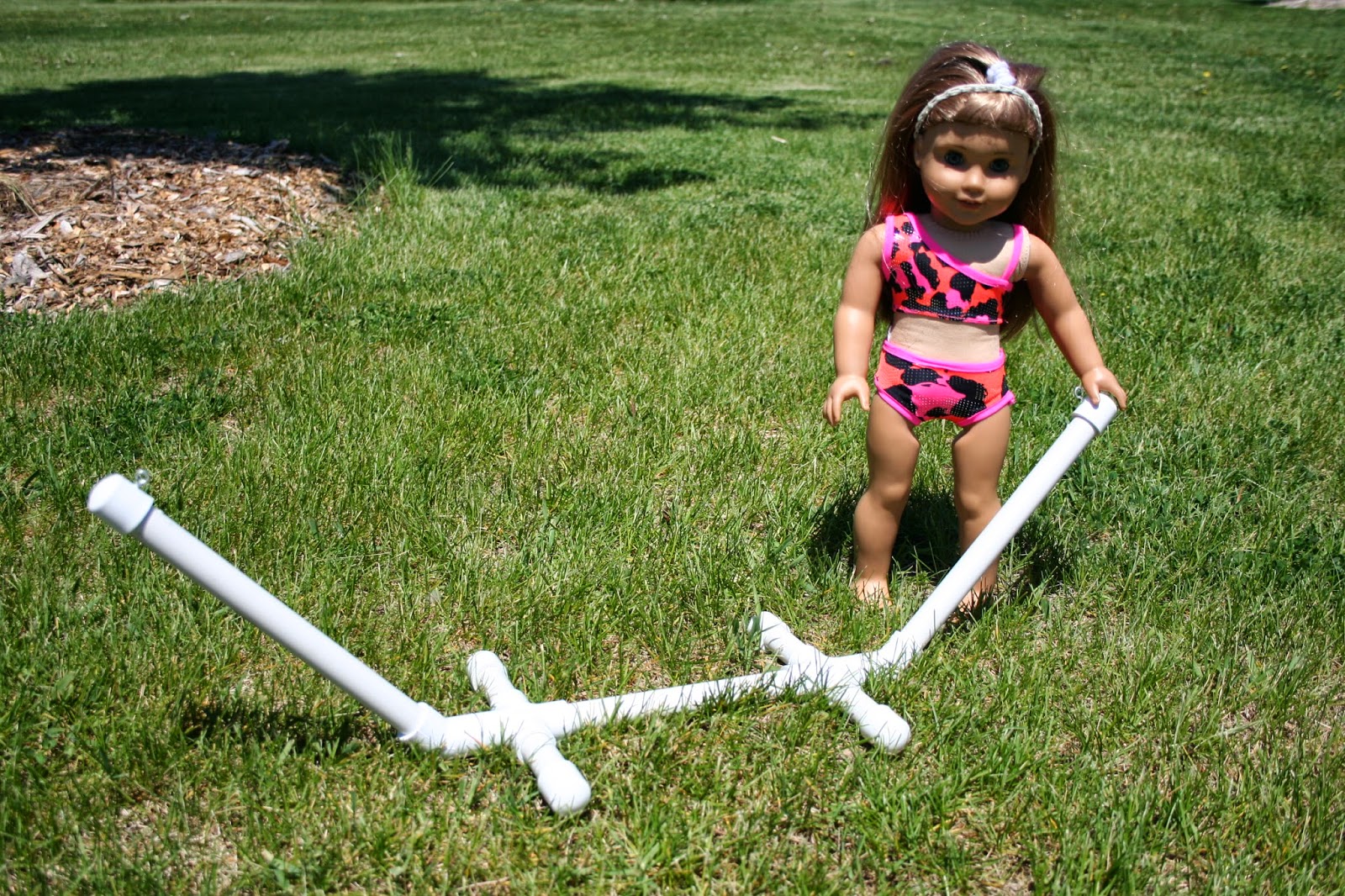Hammock stand tutorial for American Girl Doll