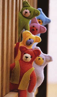 cute bears to sew from felt