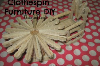 DIY Clothespin Furniture For Dolls