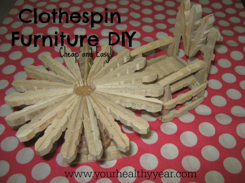 DIY Clothespin Furniture For Dolls