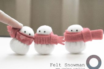 DIY Mini Felt Snowman