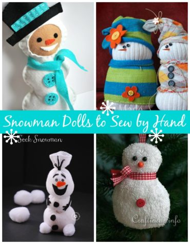Snowman Crafts You Can Sew
