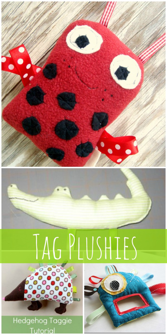 tag plushies great for exploring hands!