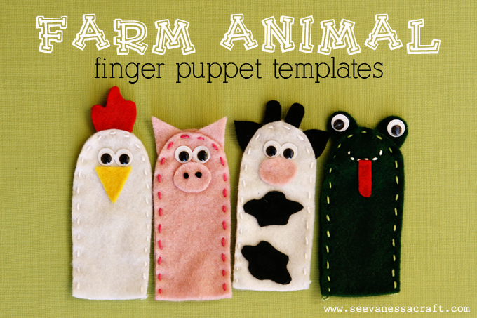 Farm Animal Finger Puppets