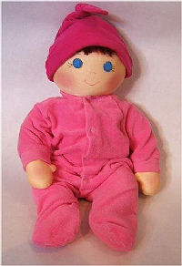 free cloth doll pattern - baby bows