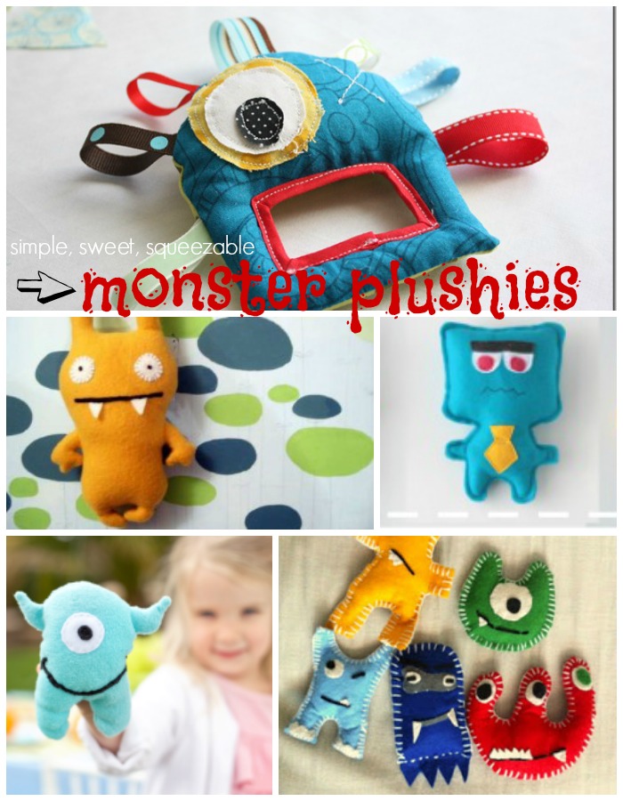 monster plushie tutorials and free patterns